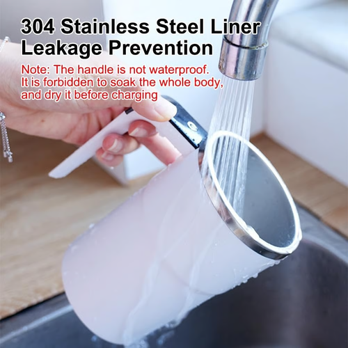 Self Stirring Mug, Auto Magnetic Coffee Mug with LED Display Temperature