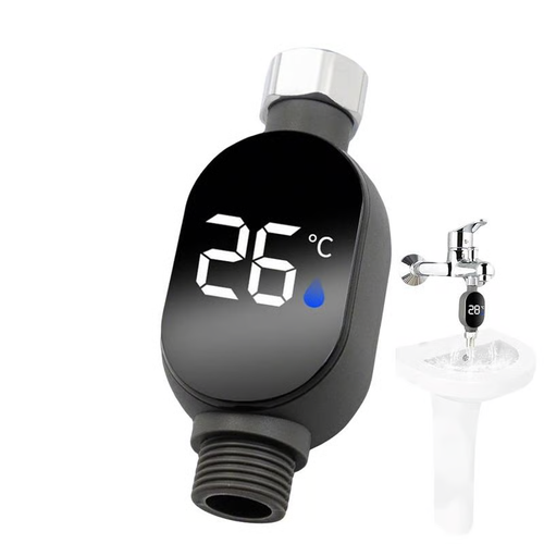 Shower Water Temperature Gauge - Smart Water Heat Meter