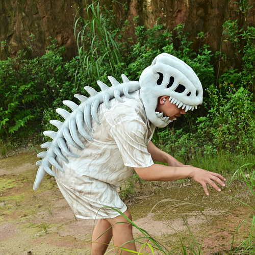 Dinosaur Skeleton Plush Costume