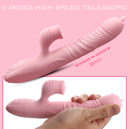 G Spot Vibrator with Thrusting & Suction Design