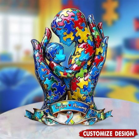 Mutter und Kind – Personalisierte Acrylplakette