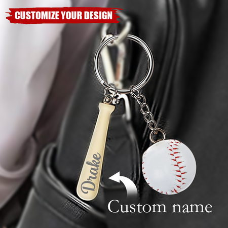 Personalisierter Baseball-Schlüsselanhänger, Geschenke für Teamspieler, Geschenke für Trauzeugen