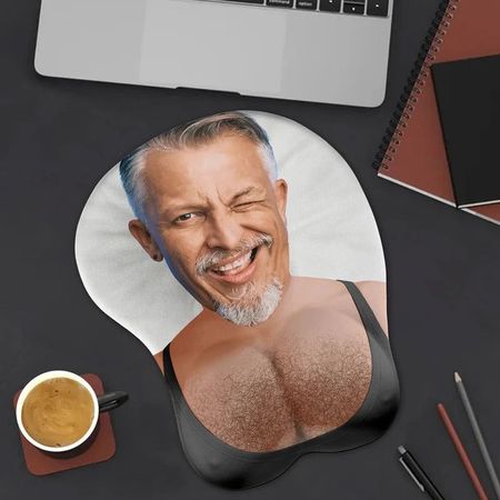 Individuelles Gesicht-Spaß Geschenke für Paare, Frau, Freundin-Personal isierte Foto 3D Mouse pad