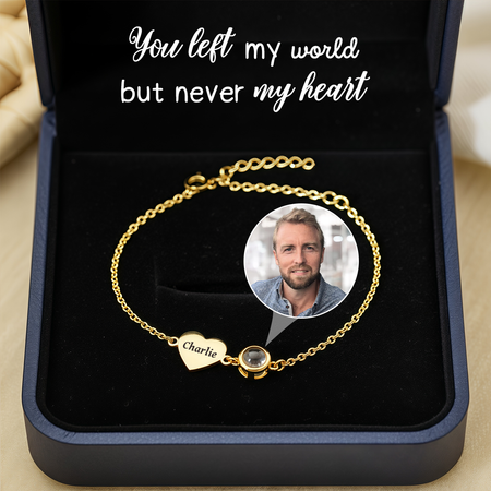 Personal isiertes benutzer definiertes Foto projektion armband mit Herz-Einstellbare Größe für alle