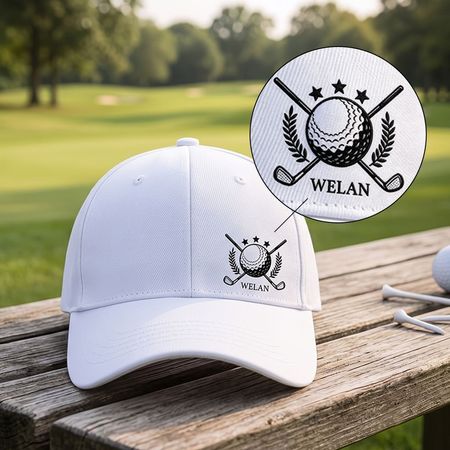 Personal isierte Golf kappe mit Name & Golf Design - Custom bestickte Golf mütze für Männer & Frauen