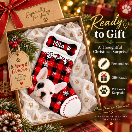 Custom Foto Hund Weihnachts strumpf-Personal isierte Custom Weihnachts strumpf-Geschenk für Hunde liebhaber, Haustier liebhaber