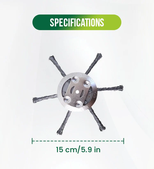 Thread trimmer replacement headSteel wire grass cutting head