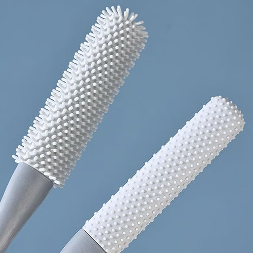Long Handled Silicone Toe Crevice Cleaning Brush & Exfoliating Brush