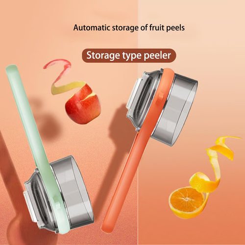 Double-sided Stainless Steel Blade Peeling Knife With Storage Boxs