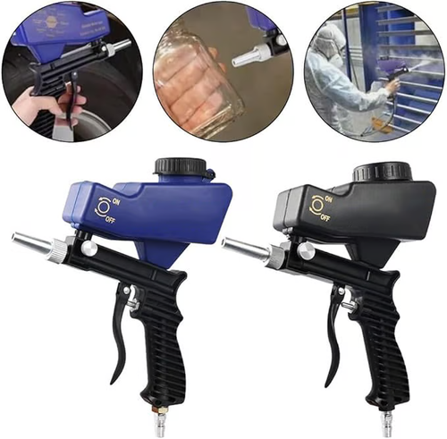 Gravity Sandblasting Tools, Pneumatic Sandblasting Set, Rust Blasting Device Adjustable Blasting Machine, Pneumatic Blasting Tools Set, Professional Car Body Repair Tool for Car Repair, Sandblasting Accessories