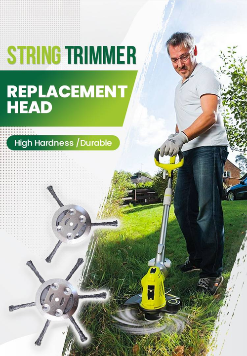 Thread trimmer replacement headSteel wire grass cutting head