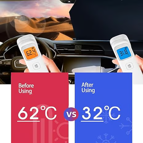 Automatic retractable car sunshade
