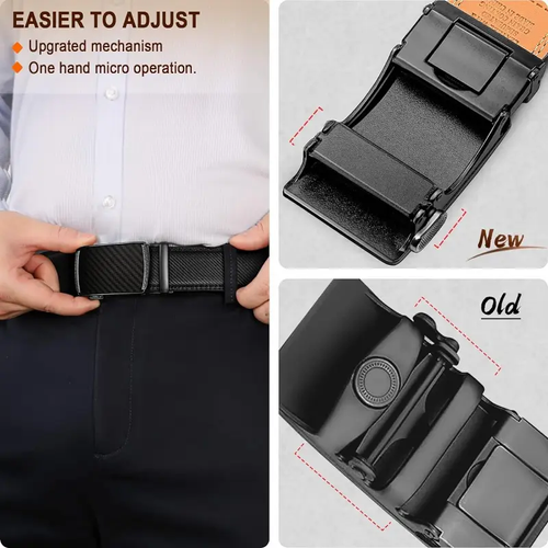 🔥Early Father's Day Leather Ratchet Belt With Adjustable Buckle