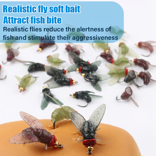 🔥Simulated Flies Fishing Attractor Bait Hook