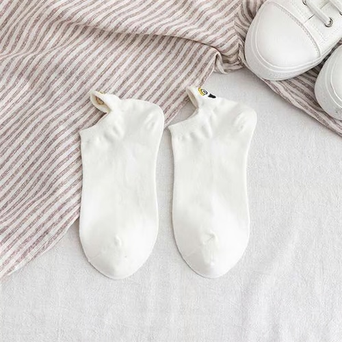 Embroidery Funny Smiling Socks (10 Pairs)