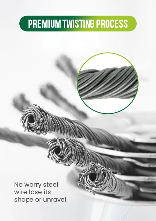Thread trimmer replacement headSteel wire grass cutting head