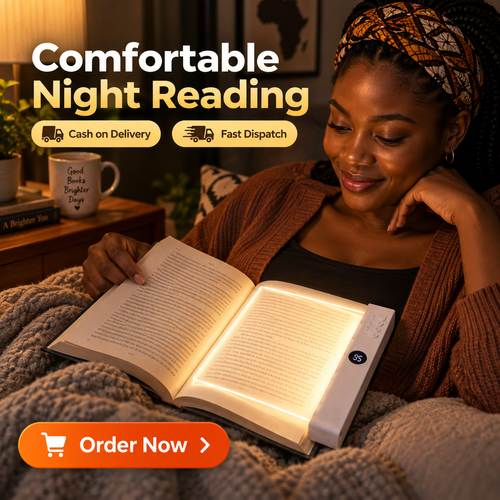 LED Book Lightt Full Page Reading Lamp | Battery Powered Night Reading Light