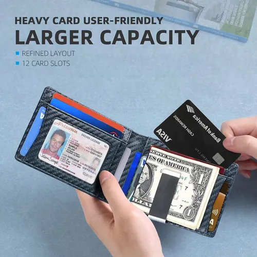 Theft Leather Wallet for Business Men