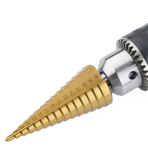 Titanium Plating Drill Bit Set（6pcs） These Drill Bit Sets come with three set individual bits, making them economical and easy to store. The titanium coating is ideal for cutting holes in a variety of materials, including steel, brass, wood, and plastic.
