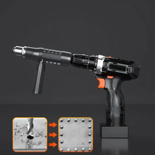 🎉Professional Rivet Gun Adapter Kit with 4Pcs Nozzle Bolts