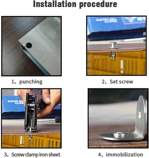 50-Piece Set Petal Rivet Nuts (M5) – Expanding Clamping Nuts . Metal Petal-Style Rivet Nuts – Hollow Wall Fasteners