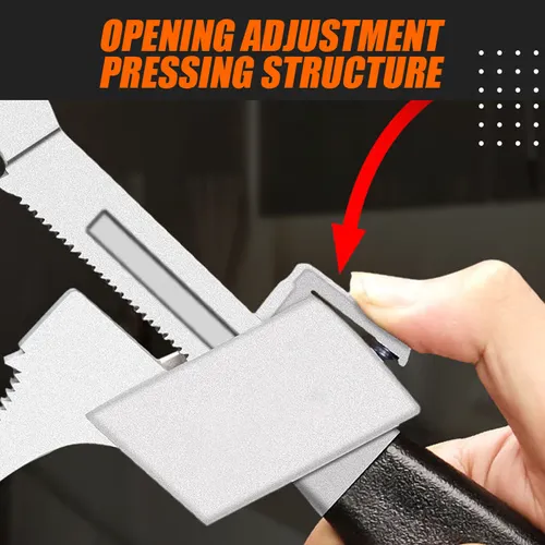 Multifunction Adjustable Double-ended Wrench Universal bathroom faucet sink water pipe wrench, large opening adjustable wrench special repair tool.