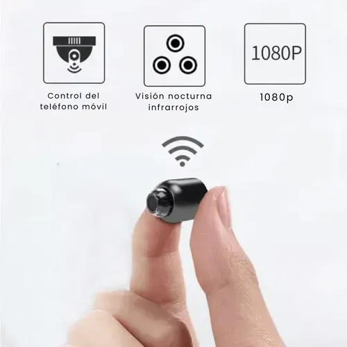 Mini 4K Security Camera Wireless | Home Monitoring Camera with Night Vision & Real-Time View