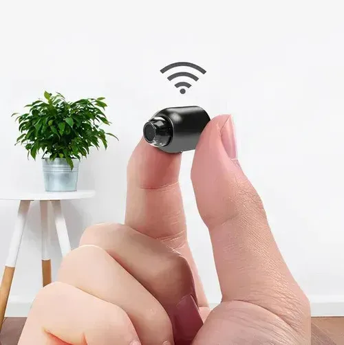 Mini 4K Security Camera Wireless | Home Monitoring Camera with Night Vision & Real-Time View