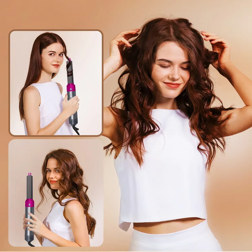 5 IN 1 Hair Dryer Brush Hot Comb Air Volumizer Curler Straightener