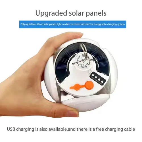 Solar Charging Camping Light Multifunctional Portable Rechargeable Pold Light