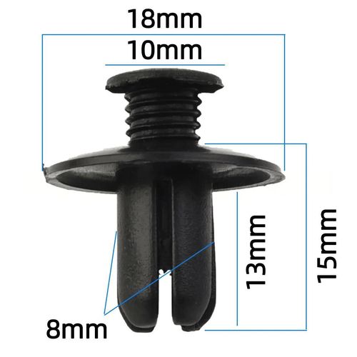 Universal 8mm Car Door & Trim Repair Clips (10-100PCS)