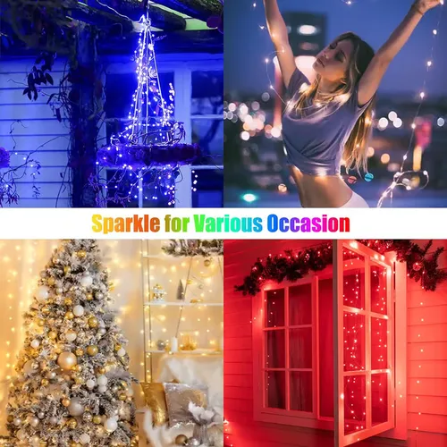 🔥🔥DIY Festive Ambient Light 🎄Easily Create your own Christmas Light Show 🎄Decorated with these, dazzle the audience, choir and passersby with 300 light shows.