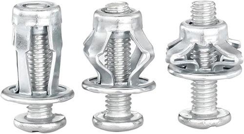 50-Piece Set Petal Rivet Nuts (M5) – Expanding Clamping Nuts . Metal Petal-Style Rivet Nuts – Hollow Wall Fasteners