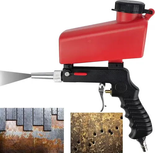 🔥✨Portable Pneumatic Sandblasting Gun Strip paint, remove rust, clean metal, or etch glass like a pro with this high-performance sandblaster gun. Ideal for auto restoration, woodworking, industrial maintenance, and more!