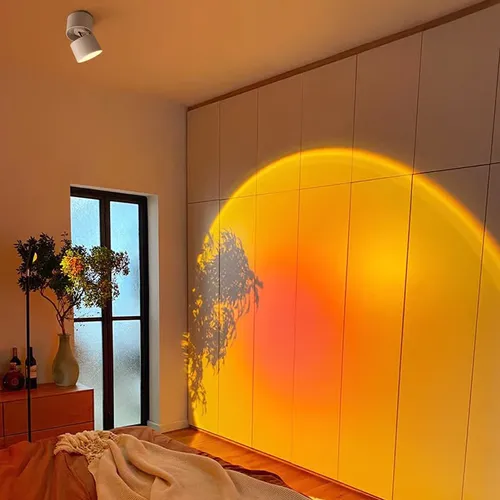 LED Sunset Projection Lamp Enjoy Romantic Atmosphere with this spotlight!!!Natural sunset shines on your face, time seems to be slowing down.
