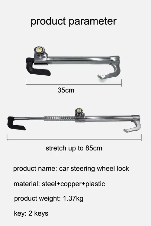 🔒🚨Anti-theft special-retractable car steering wheel safety lock