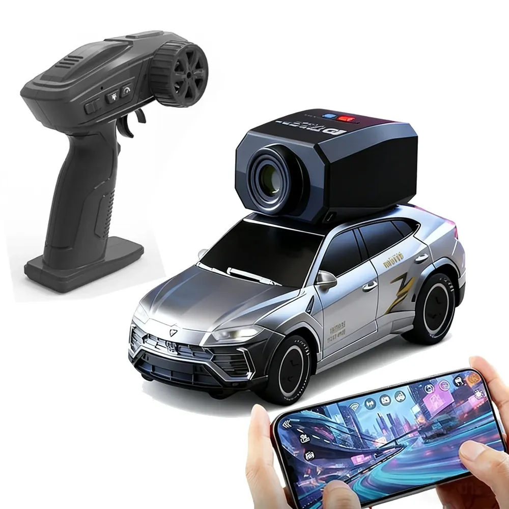 1:64 Scale FPV RC Drift Car with Camera – App-Controlled First-Person View Electric Toy