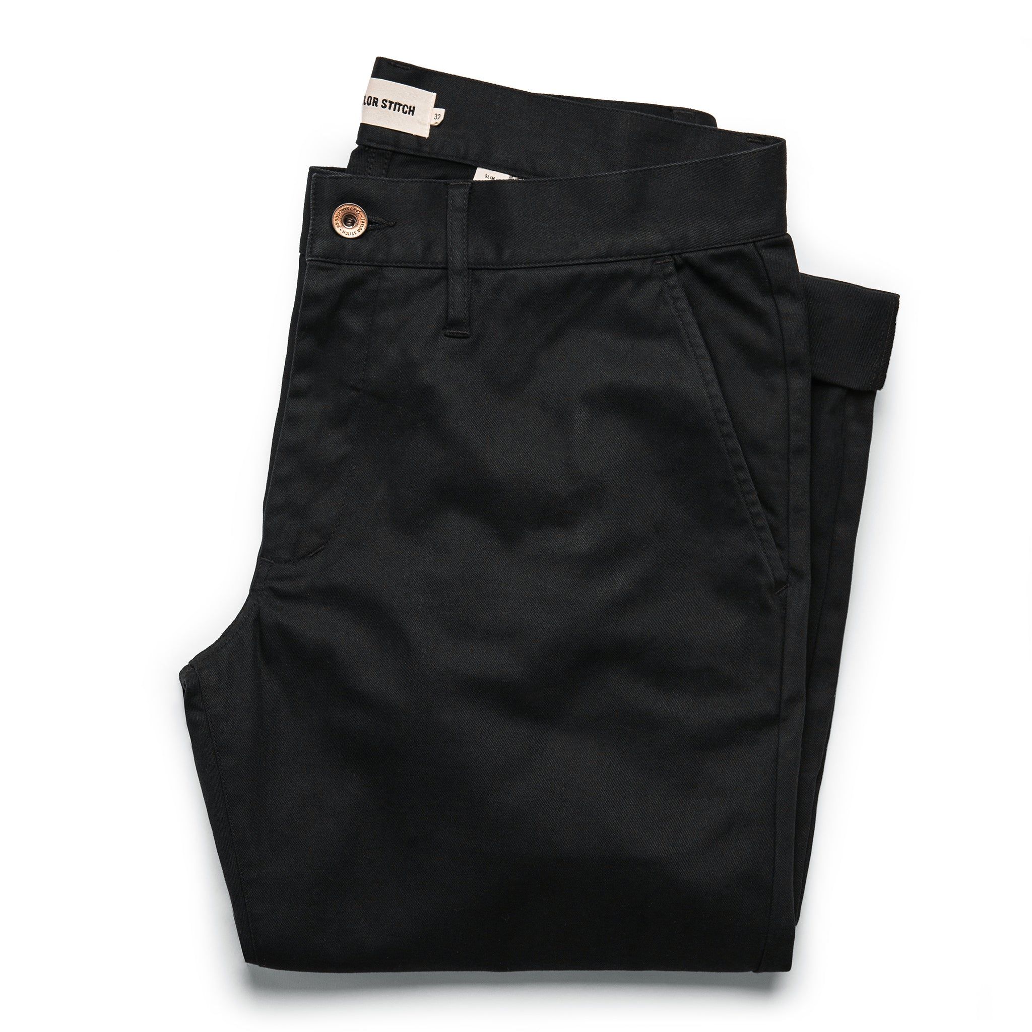 Roevn Slim Chino in Organic Coal