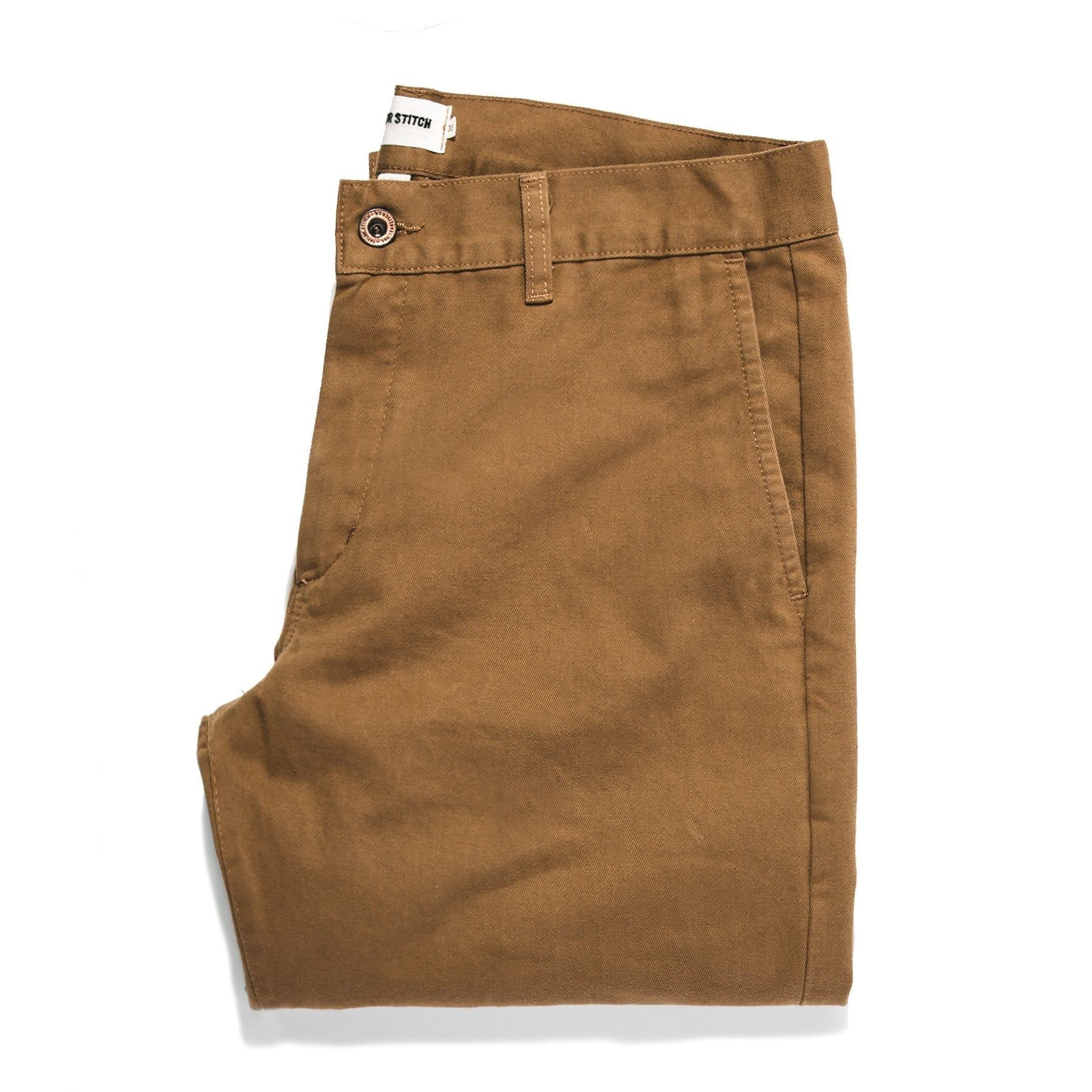 Roevn Slim Chino in Organic British Khaki