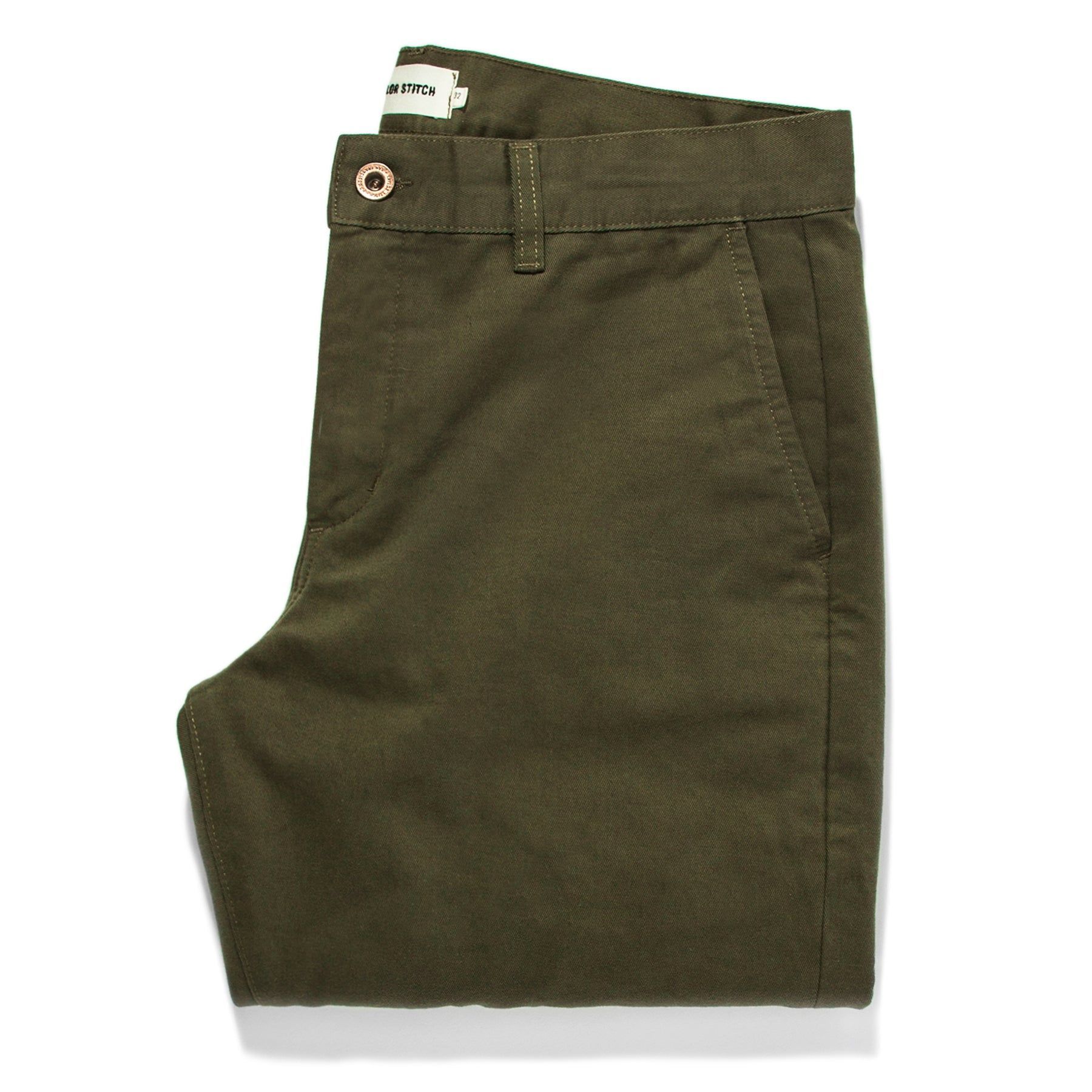 Roevn Slim Chino in Olive