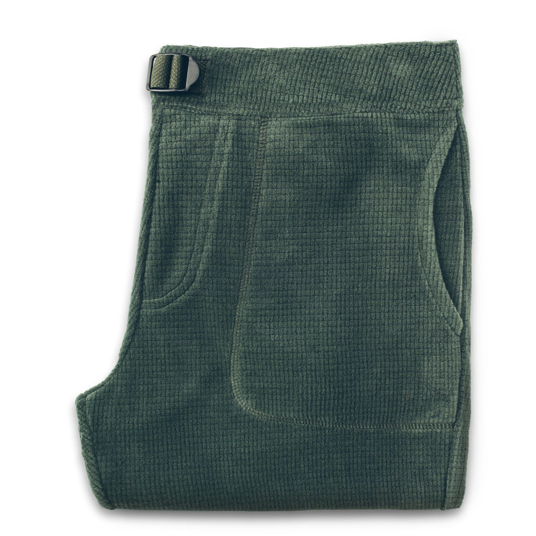 Roevn Pack Pant in Olive Polartec Fleece