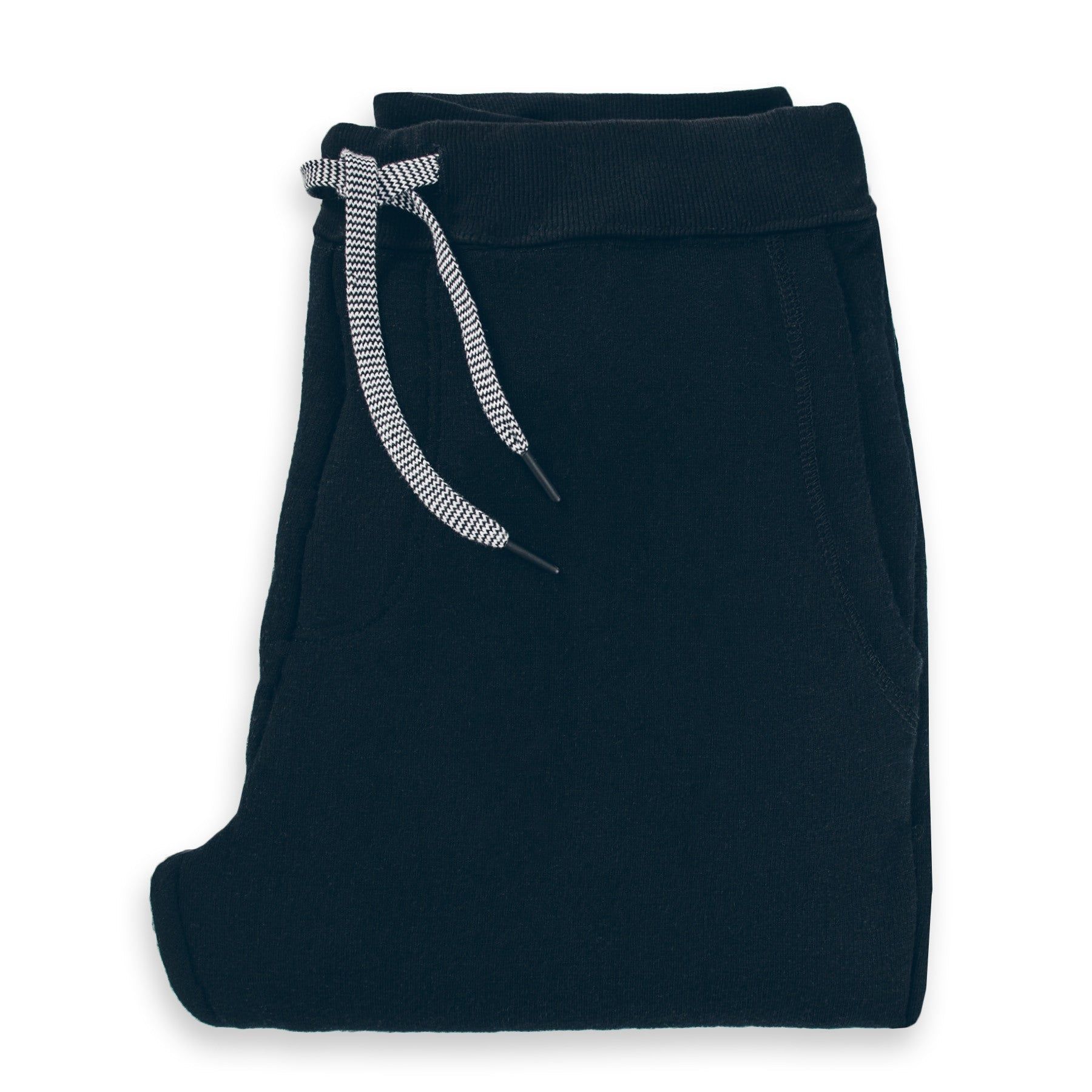 Roevn Merino Sweatpant in Black Fleece