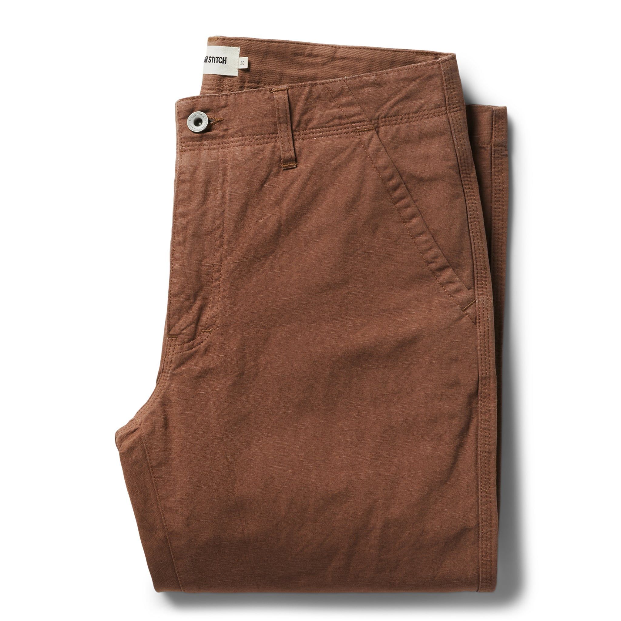 Roevn Morse Pant in Mahogany Slub