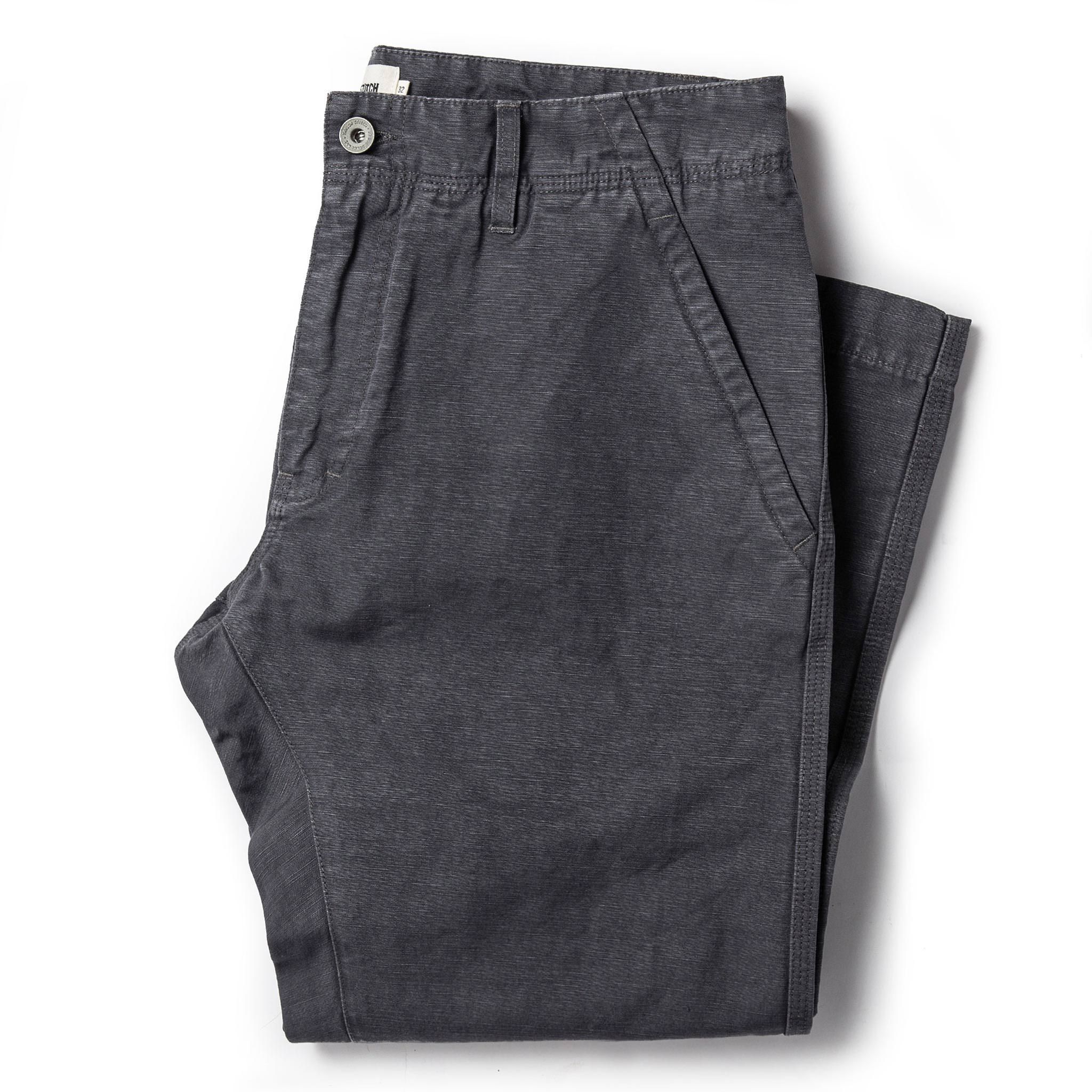 Roevn Morse Pant in Charcoal Slub Linen