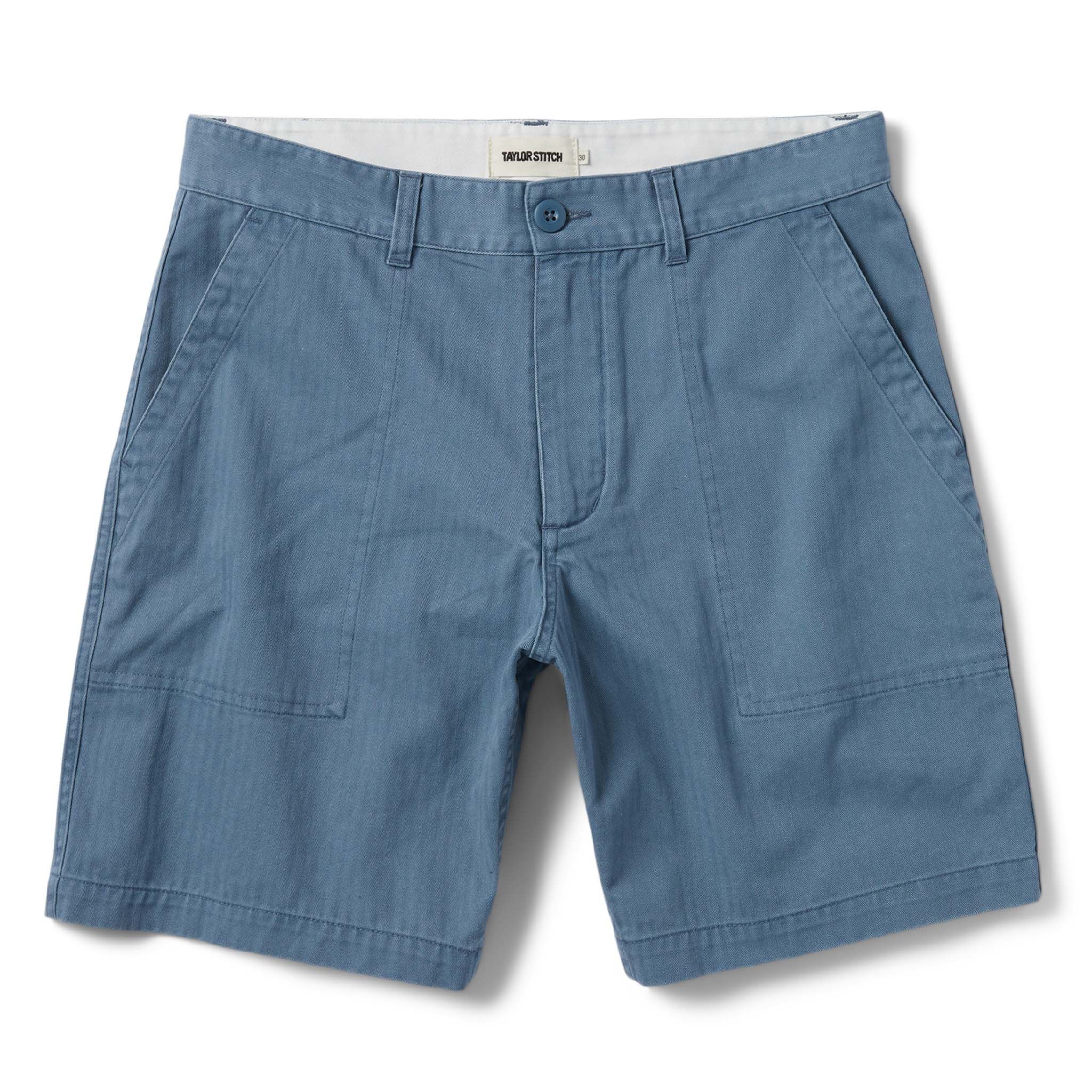 Roevn Trail Short in Ocean Herringbone