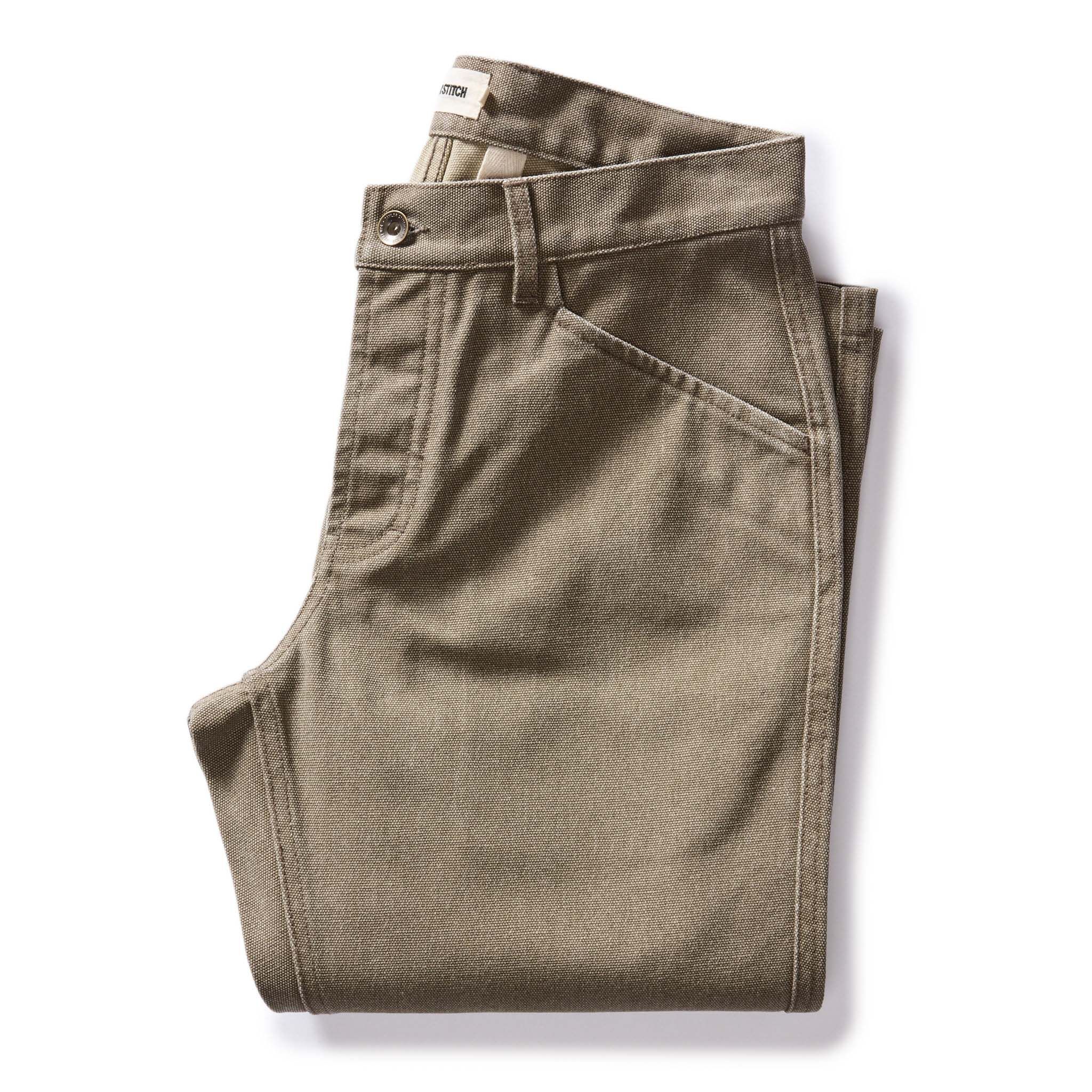 Roevn Camp Pant in Stone Chipped Canvas