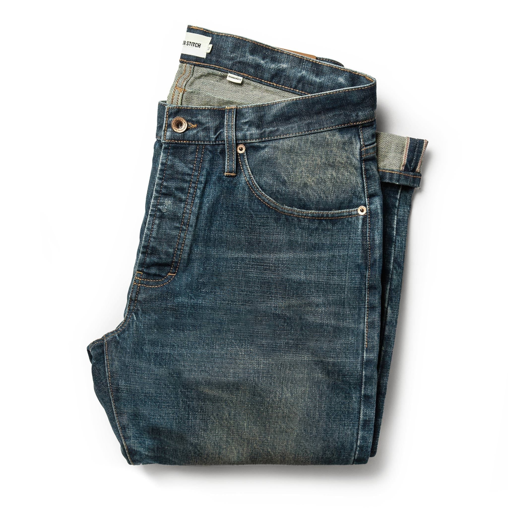 Roevn Democratic Jean in Organic Selvage 12-month Wash