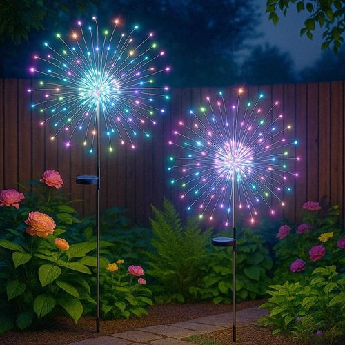 Solar firework lights