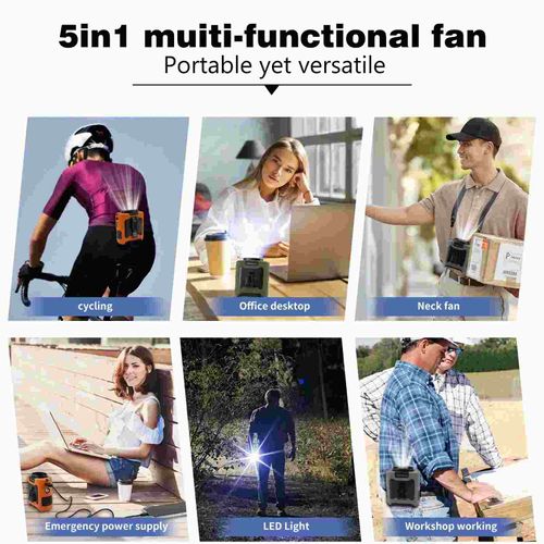 Multifunctional rechargeable outdoor fan