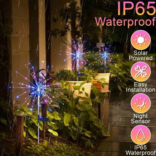 Solar firework lights